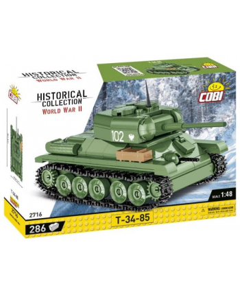 COBI 2716 Historical Collection WWII Czołg T 34-85 286 klocków