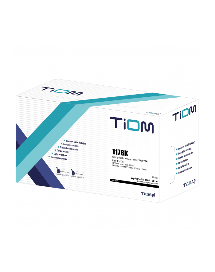 TIOM TONER DO HP 117BK W2070A 1000 STR. BLACK 150A główny