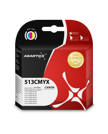 ASARTO TUSZ DO CANON 513CMYX   2971B001 12ML (ASC513CMYX17878480)