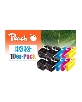 Peach PI300-688 0F319838 nabój z tuszem 10 szt. Czarny, Cyjan, Purpurowy, Żółty nr 1