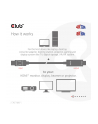 Club 3D CAC-1087 adapter kablowy 3 m DisplayPort HDMI - nr 21
