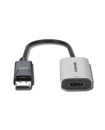 Lindy 41094 adapter kablowy 0,11 m DisplayPort HDMI Szary