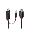 Lindy 41499 adapter kablowy 2 m HDMI + USB Type-A DisplayPort Czarny - nr 8