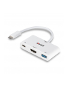 Lindy 43340 adapter kablowy 0,18 m HDMI + USB Type-A USB Type-C Biały - nr 12