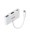 Lindy 43340 adapter kablowy 0,18 m HDMI + USB Type-A USB Type-C Biały - nr 22