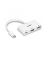 Lindy 43340 adapter kablowy 0,18 m HDMI + USB Type-A USB Type-C Biały - nr 3