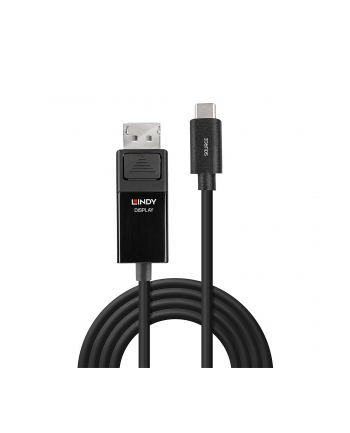 Lindy 43343 adapter kablowy 3 m USB Type-C DisplayPort Czarny