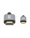 Manhattan 153607 adapter kablowy 2 m HDMI Typu A (Standard) USB Type-C Czarny, Srebrny - nr 24