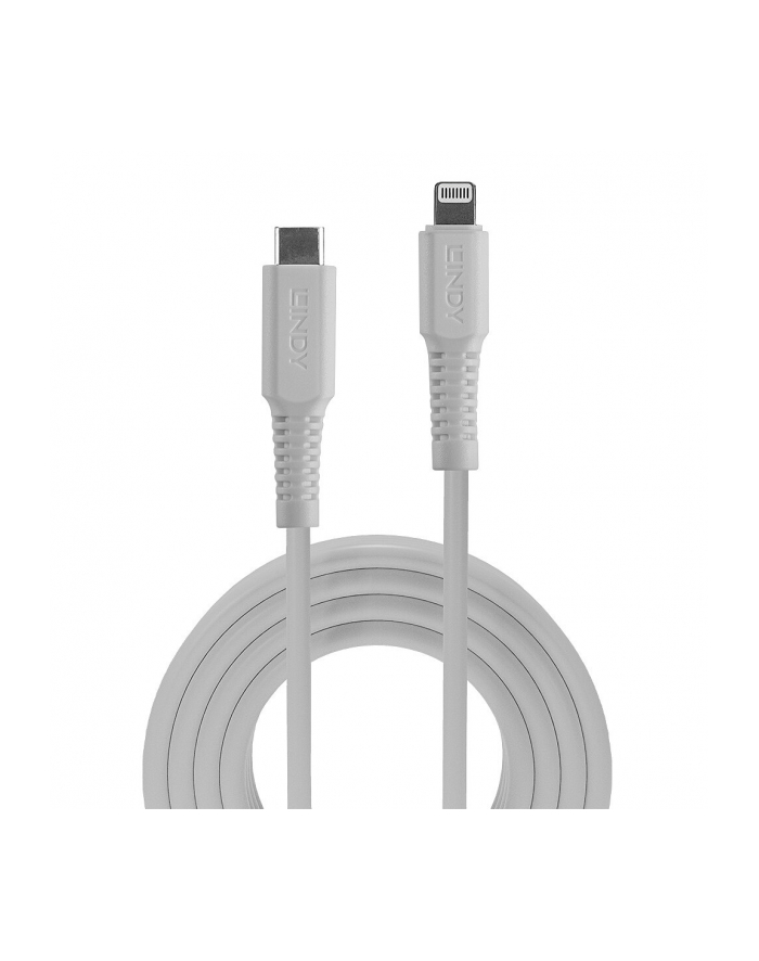 Lindy 31316 kabel Lightning 1 m Biały główny