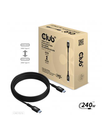 Club 3D CAC-1573 kabel USB 2 m USB4 Gen 2x2 USB C Czerwony