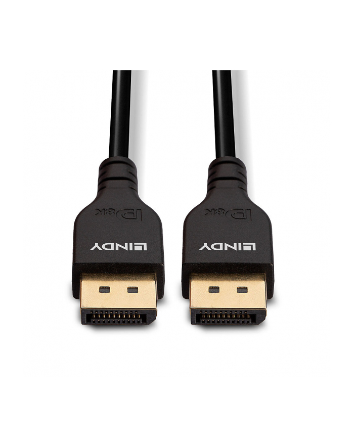 Lindy 36460 kabel DisplayPort 0,5 m Czarny główny
