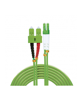 Lindy 46321 kabel optyczny 2 m 2x LC 2x SC OM5 Zielony