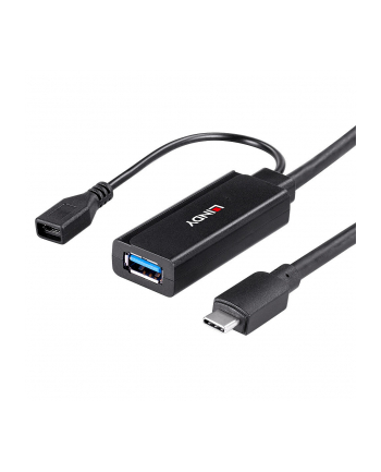 Lindy 43352 huby i koncentratory USB 3.2 Gen 1 (3.1 Gen 1) Type-C 5000 Mbit/s Czarny