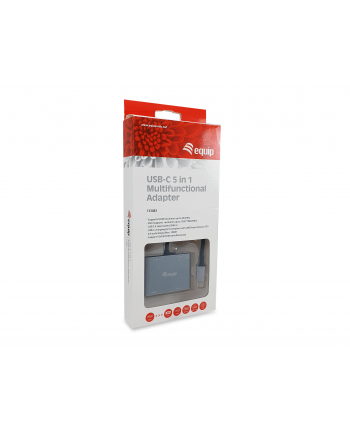 Equip 133483 Przewodowa USB 3.2 Gen 1 (3.1 Gen 1) Type-C Czarny, Szary