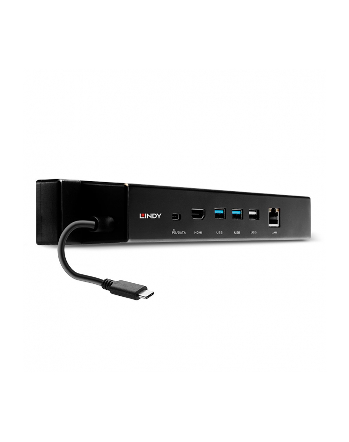 Lindy 43319 stacja dokująca Przewodowa USB 3.2 Gen 1 (3.1 Gen 1) Type-C Czarny główny