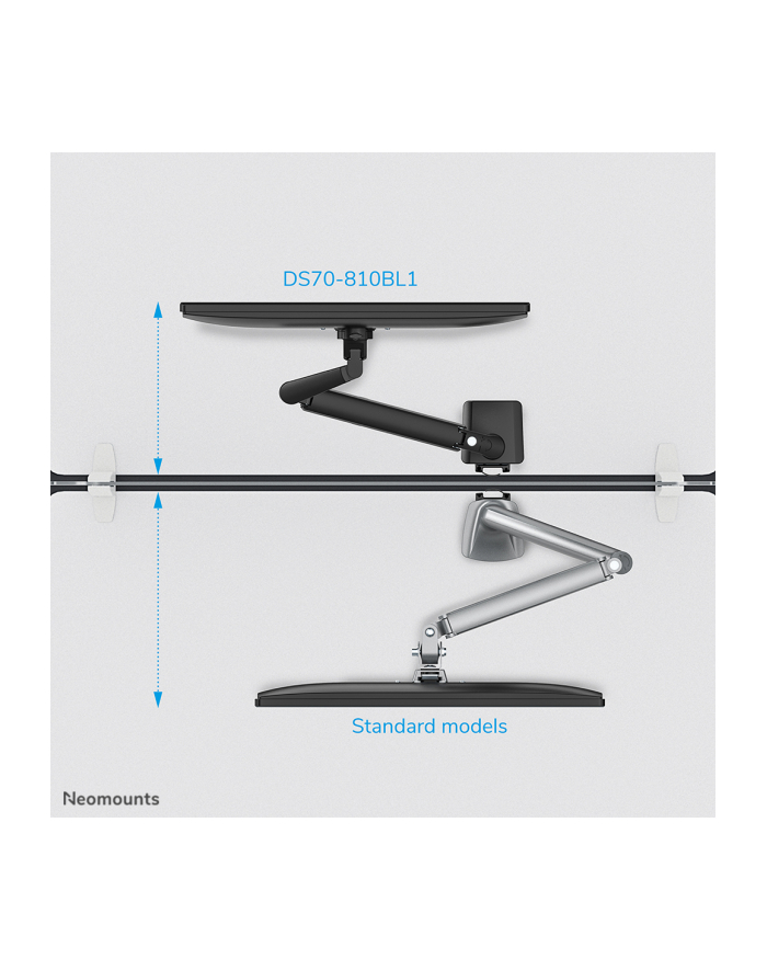 Neomounts by Newstar DS70-810BL1 uchwyt / stojak do monitorów 81,3 cm (32') Zaciskowy/przelotowy Czarny główny