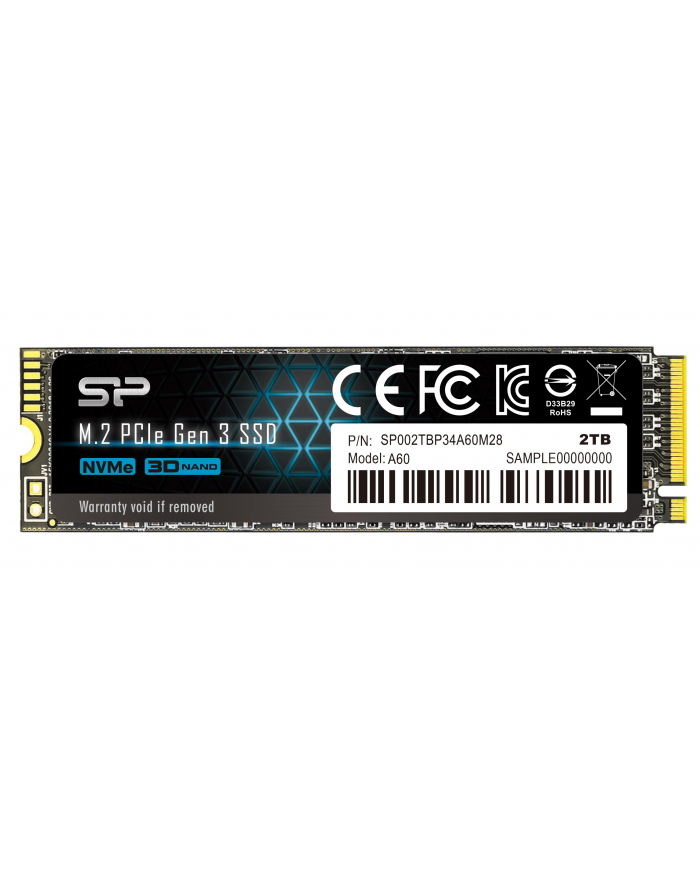 Silicon Power SP002TBP34A60M28 P34A60 M.2 2000 GB PCI Express 3.0 3D NAND NVMe główny