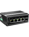 Level One IGP-0502 łącza sieciowe Nie zarządzany Gigabit Ethernet (10/100/1000) Obsługa PoE Czarny - nr 1