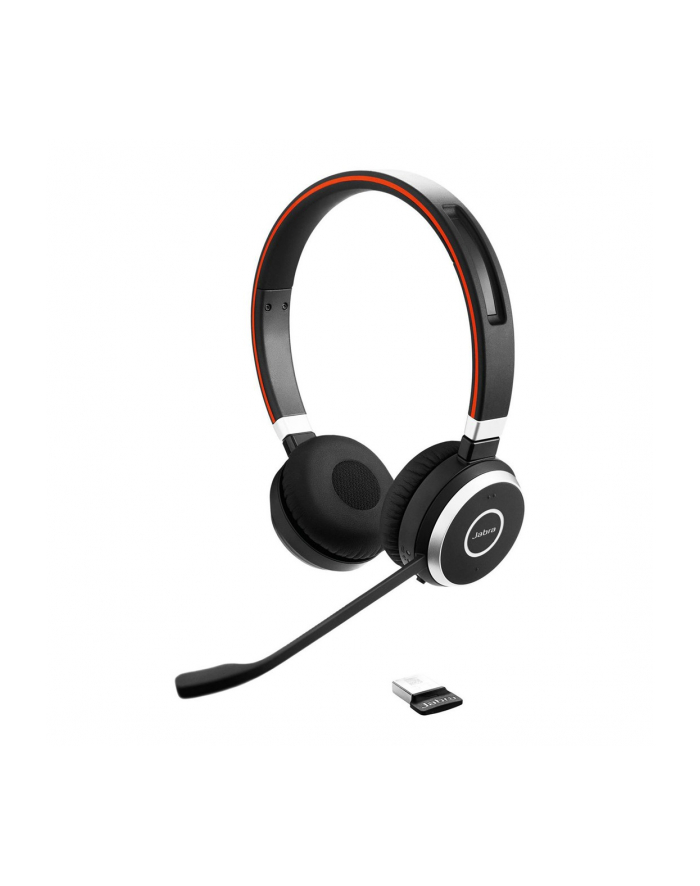 Jabra 6599-833-499 Evolve 65 Zestaw słuchawkowy Przewodowy i Bezprzewodowy Opaska na głowę Połączenia/muzyka USB Typu-A Bluetooth Podstawka do ładowania Czarny główny