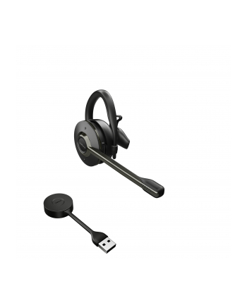 Jabra 9555-410-111 Engage 55 Zestaw słuchawkowy Bezprzewodowy Nauszny Biuro/centrum telefoniczne Czarny, Tytan