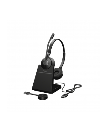 Jabra 9559-415-111 Engage 55 Zestaw słuchawkowy Bezprzewodowy Opaska na głowę Biuro/centrum telefoniczne Bluetooth Podstawka do ładowania Czarny