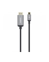 Manhattan 153607 adapter kablowy 2 m HDMI Typu A (Standard) USB Type-C Czarny, Srebrny - nr 23