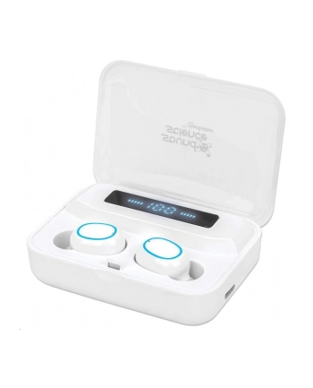 Manhattan 180399 słuchawki/zestaw słuchawkowy Bezprzewodowy Douszny Połączenia/muzyka Bluetooth Biały