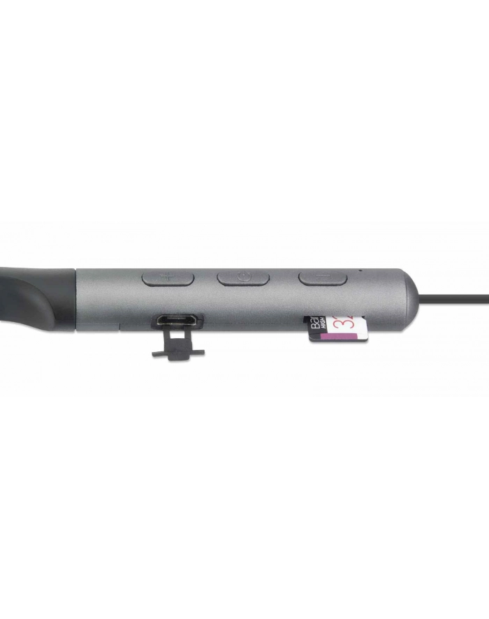 Manhattan 179805 słuchawki/zestaw słuchawkowy Bezprzewodowy Douszny Połączenia/muzyka Micro-USB Bluetooth Czarny główny
