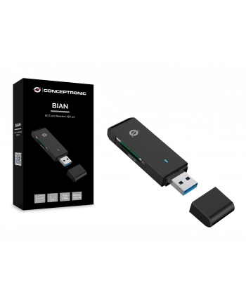 Conceptronic BIAN02B czytnik kart USB 3.2 Gen 1 (3.1 Gen 1) Type-A Czarny nr 2