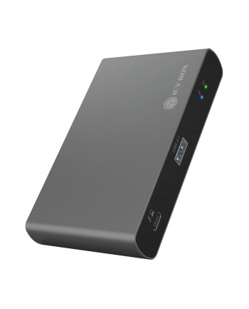 icybox Hub IB-HUB801-TB4 Thunderbolt 4 HUB, 3x Thunderbolt 4 do 40 Gbit/s i 1x USB 3.2 Gen2 Type-A do 10 Gbit/s