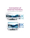 icybox Hub IB-HUB801-TB4 Thunderbolt 4 HUB, 3x Thunderbolt 4 do 40 Gbit/s i 1x USB 3.2 Gen2 Type-A do 10 Gbit/s - nr 46