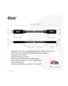Club 3D CAC-1531 USB C GEN1 EXT CABLE 5GBPS 4K60HZ M/F 1M kabel USB 2 x USB C - nr 24