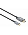 Manhattan 153591 adapter kablowy 1 m HDMI Typu A (Standard) USB Type-C Czarny, Szary - nr 16