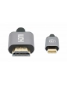Manhattan 153591 adapter kablowy 1 m HDMI Typu A (Standard) USB Type-C Czarny, Szary - nr 17