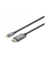 Manhattan 153591 adapter kablowy 1 m HDMI Typu A (Standard) USB Type-C Czarny, Szary - nr 33