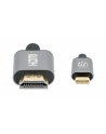 Manhattan 153591 adapter kablowy 1 m HDMI Typu A (Standard) USB Type-C Czarny, Szary - nr 9
