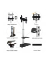 TECHLY Floor Stand with Shelf Trolley TV LCD/LED/Plasma 37-70inch Silver - nr 18