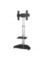 TECHLY Floor Stand with Shelf Trolley TV LCD/LED/Plasma 37-70inch Silver - nr 36