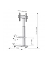 TECHLY Floor Stand with Shelf Trolley TV LCD/LED/Plasma 37-70inch Silver - nr 48
