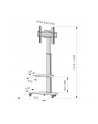 TECHLY Floor Stand with Shelf Trolley TV LCD/LED/Plasma 37-70inch Silver - nr 5