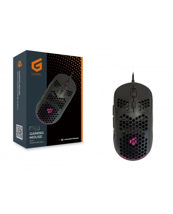 Conceptronic DJEBBEL04B myszka Po prawej stronie USB Typu-A Optyczny 6400 DPI nr 2