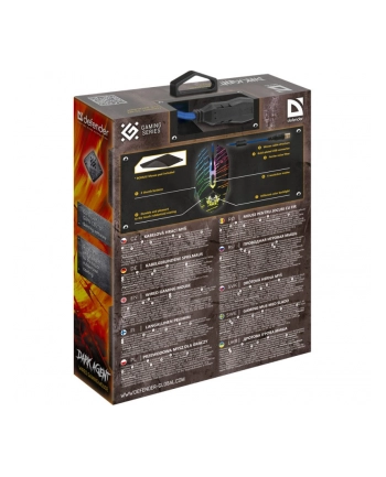 defender Mysz gamingowa przewodowa DARK AGENT GM-590L 12800 dpi 6P nr 1