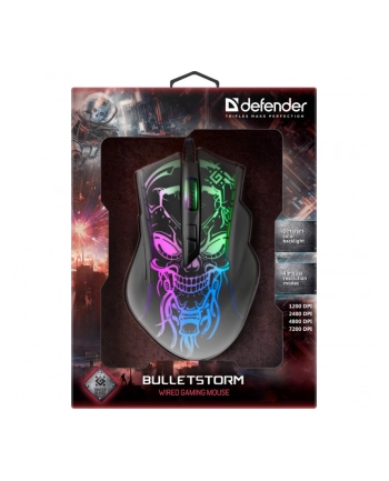 defender Mysz gamingowa przewodowa Bulletstorm GM-928 72000 dpi 7P nr 1