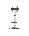 TECHLY Floor Stand with Shelf Trolley TV LCD/LED/Plasma 37-70inch Silver - nr 38