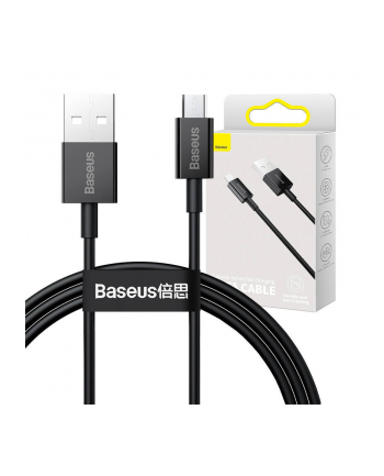 Baseus Kabel Usb Do Micro Superior Series, 2A, 1M (Czarny) (Bsu2822Blk)