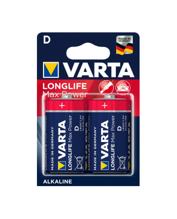 Varta 04720101402 MAX TECH 2x Alkaline D Jednorazowa bateria Alkaliczny