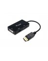 Equip 133441 0,24 m DisplayPort DVI-D + VGA (D-Sub) + HDMI Czarny - nr 8