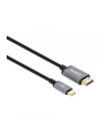 Manhattan 153591 adapter kablowy 1 m HDMI Typu A (Standard) USB Type-C Czarny, Szary - nr 34