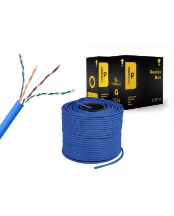 GEMBIRD UPC-5004E-SOL-B Kabel instalacyjny UTP kat. 5e drut CCA 305m rolka niebieski nr 2
