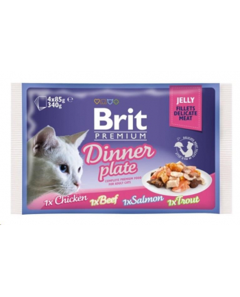 Brit Premium Cat Jelly Fillet Dinner Plate 4x85g